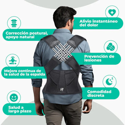 CORRECTOR DE POSTURA BLACK HEALTH UNISEX